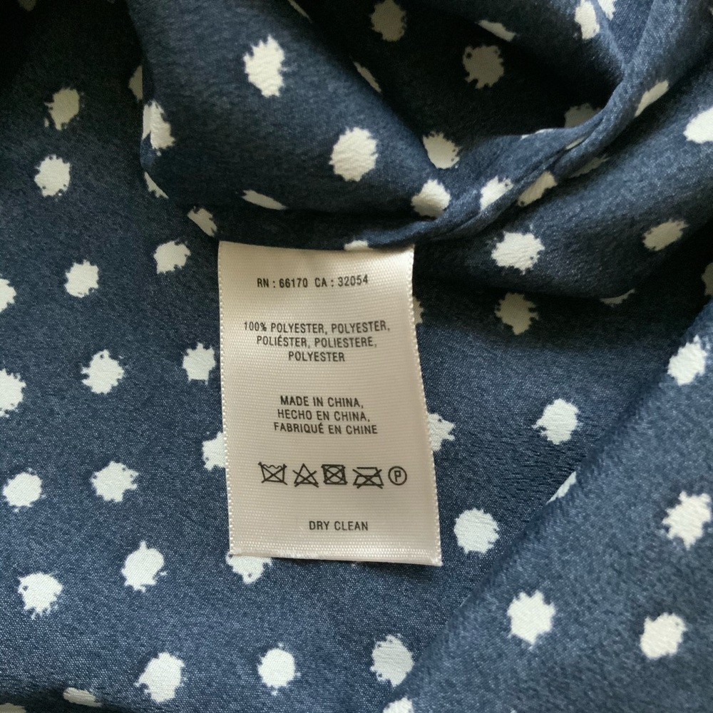 Anthropologie Maeve Preparation Navy Dot Dress - Picture 2 of 5